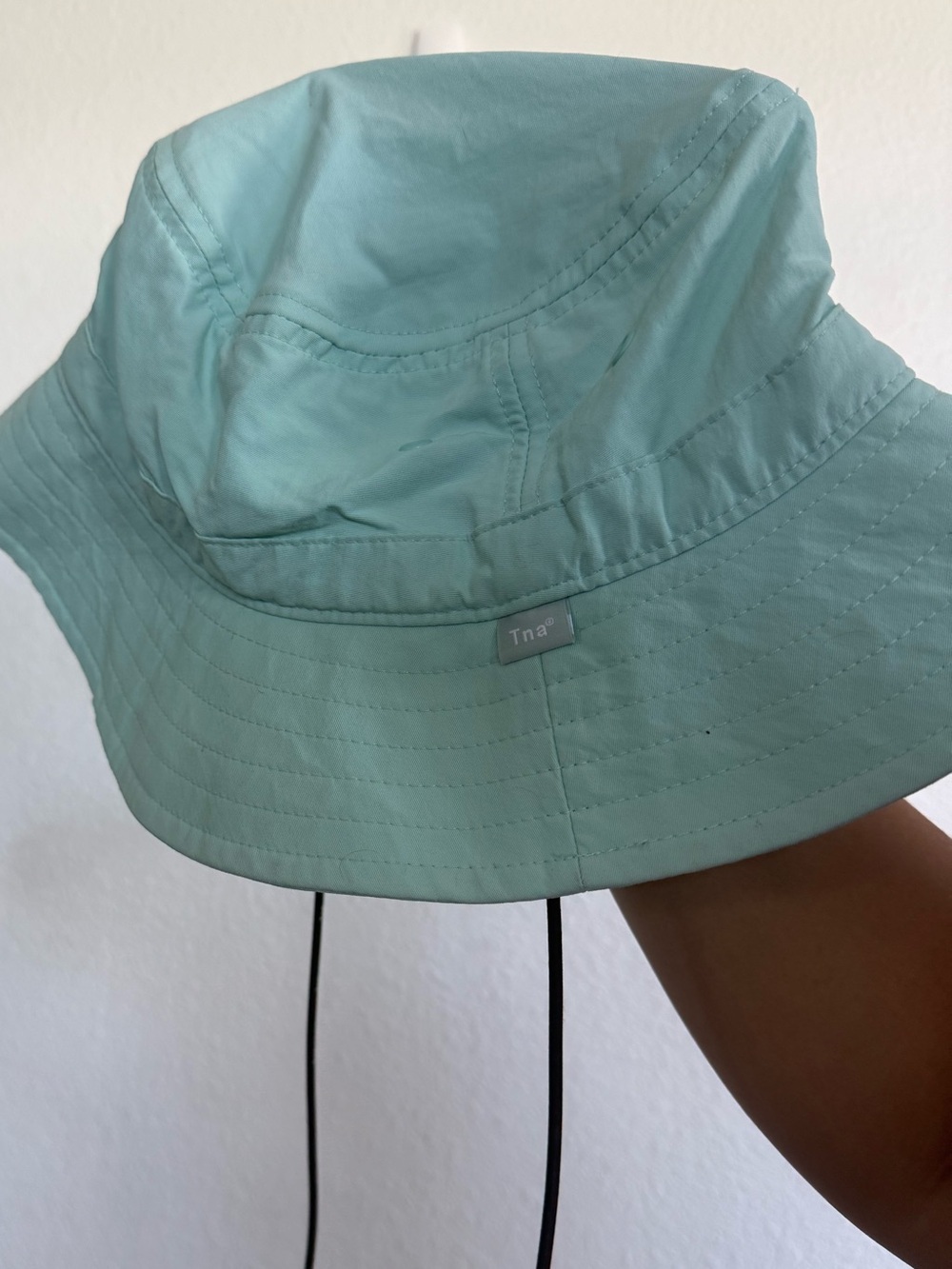 TNA Mint Green Bucket Hat with Chin Cord
